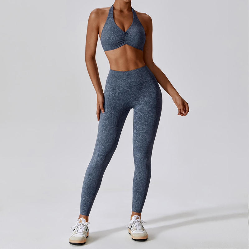 SC1054 Yoga Set Fitness Γυναίκα 2024 Αθλητική σουτιέν και γκέτες