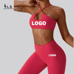SC1061 Sport Bra and Leggings Set Yoga Conjunto Yoga Set Set για γυναίκες Εξωτερική γυμναστική
