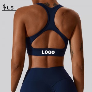 SC10189 Γυναίκες γυμναστήριο Back Sports Bra Yoga Φορέστε μαλακή στήριξη συμπίεση γιόγκα σέξι αθλητικό σουτιέν