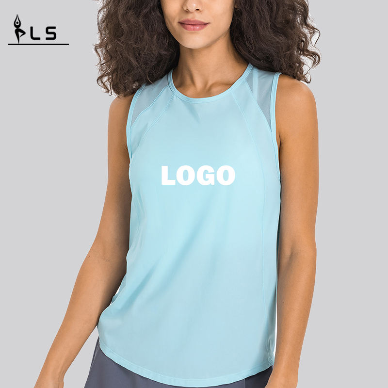 SC10244 Spring Fashion Loose Blouse Yoga Vest Tank Tops Hollow Workout Tops Γυναίκες Γιόγκα