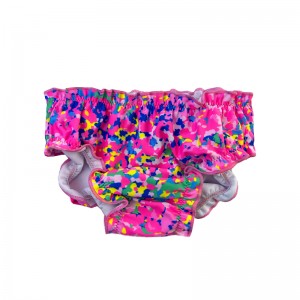 Οι πάνες μωρών τυπωμένες floral πτυχές άνετα απορροφητικά τόσο χαριτωμένα λαμπερά ροζ ροζ