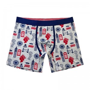 Προσαρμογή απλού χρώματος εσώρουχα μόδα πλήρης έντυπη άνετα μαλακά ανδρικά εσώρουχα ανδρών