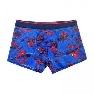 Baby Navy Blue Spider-Man Print Comfort Basic Boy Underpants Χρωματική αντίθεση